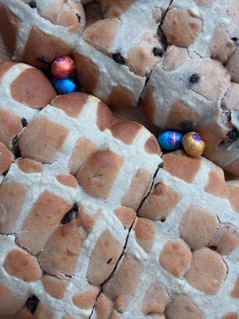 Sourdough Hot Cross Buns